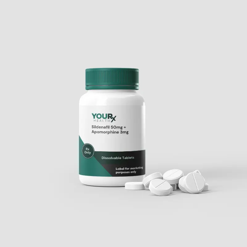 Sildenafil 50mg + Apomorphine 3mg