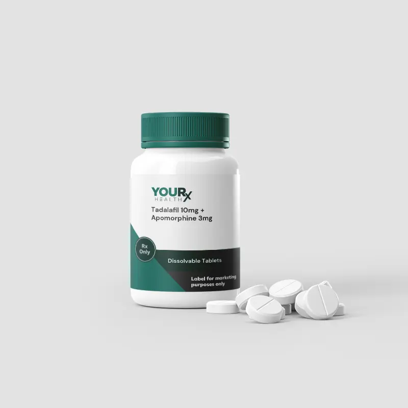 Tadalafil 10mg + Apomorphine 3mg - Dissolvable Tablets