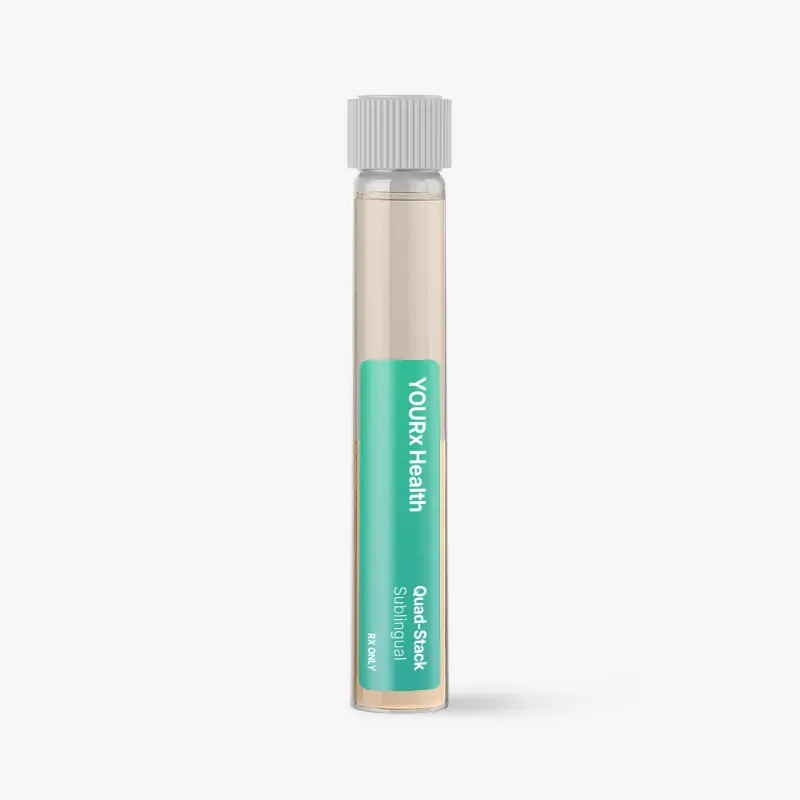 Quad-Stack Sublingual Glass Bottle